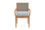 Lloyd Flanders Teak Loom Back Dining Armchair