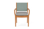 Lloyd Flanders Teak Loom Back Dining Armchair