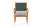Lloyd Flanders Teak Loom Back Dining Armchair