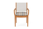 Lloyd Flanders Teak Loom Back Dining Armchair
