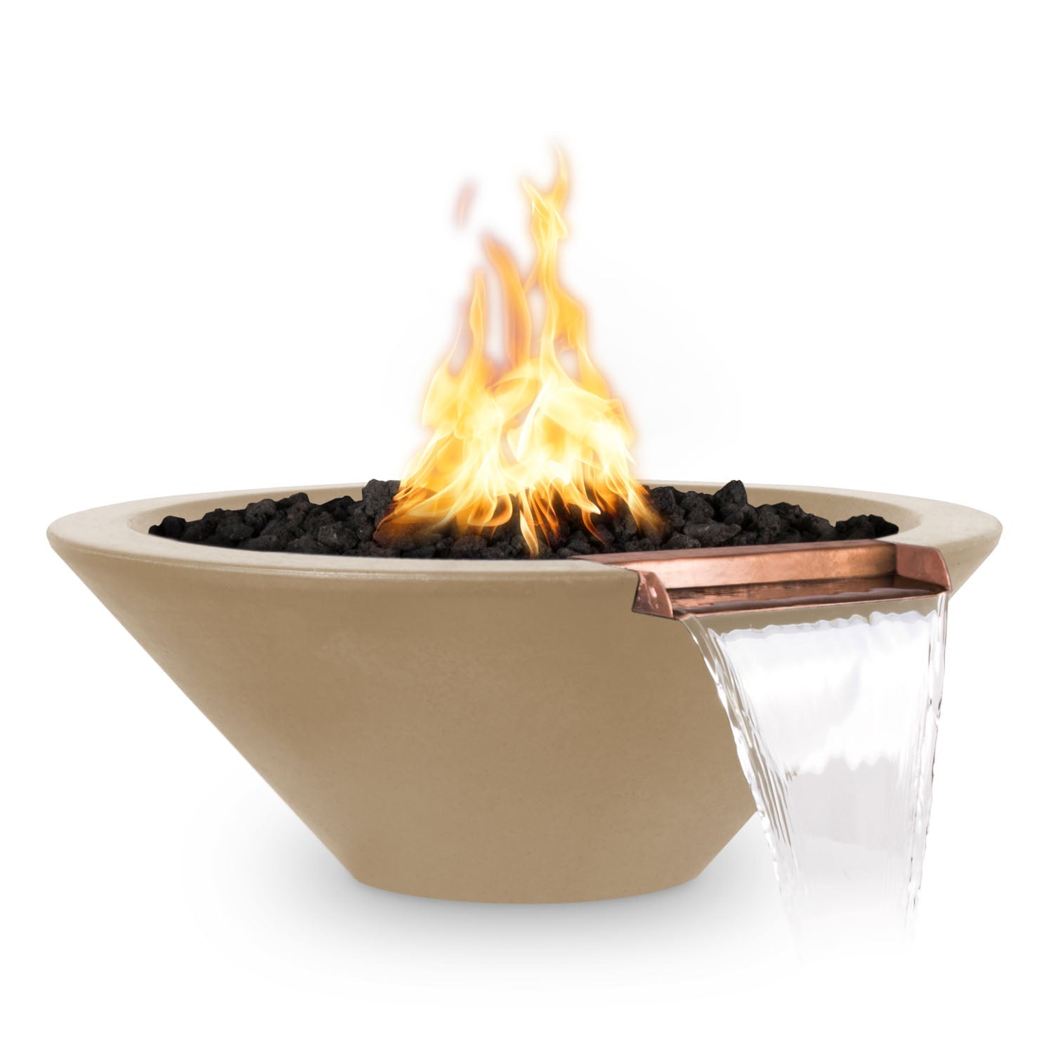 Cazo Fire & Water Bowl - GFRC Concrete - 31"