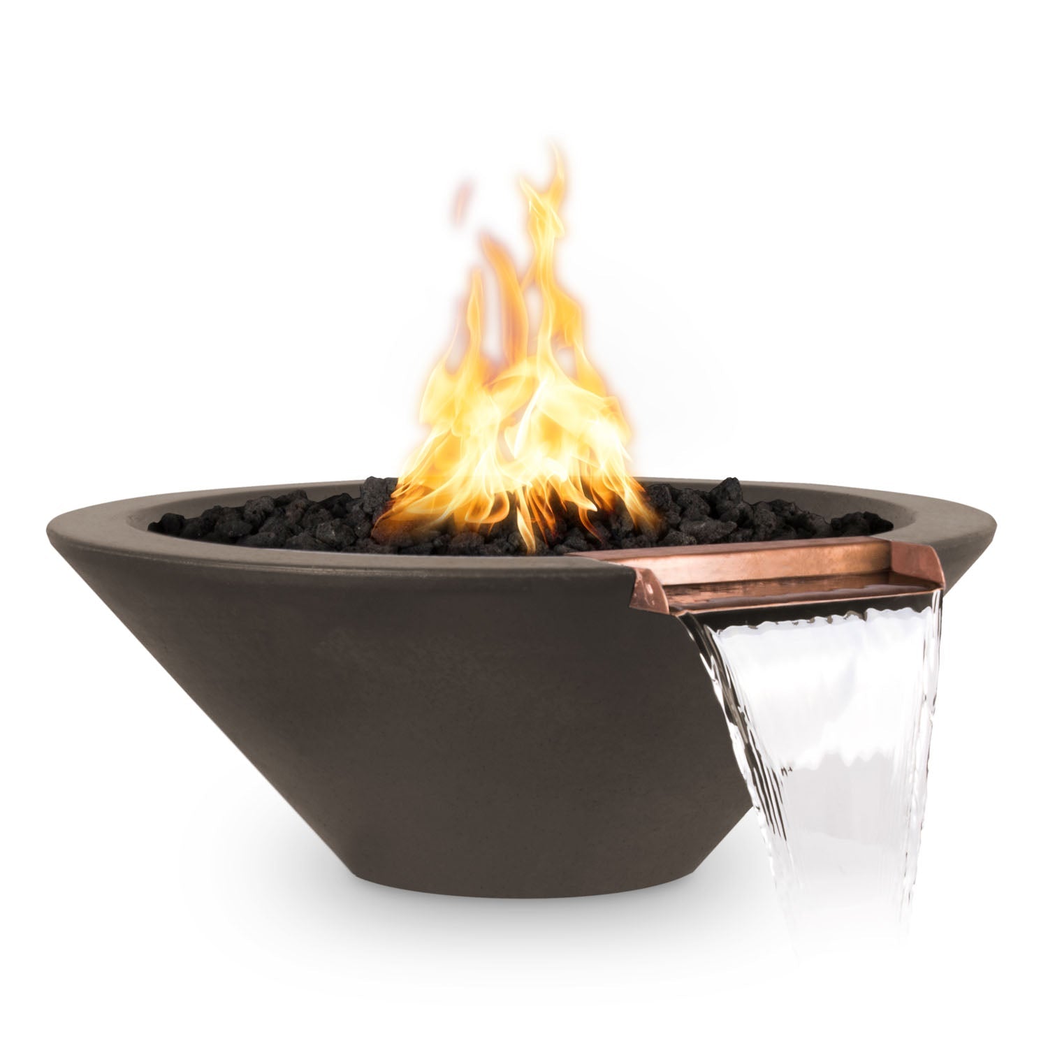 Cazo Fire & Water Bowl - GFRC Concrete - 24"