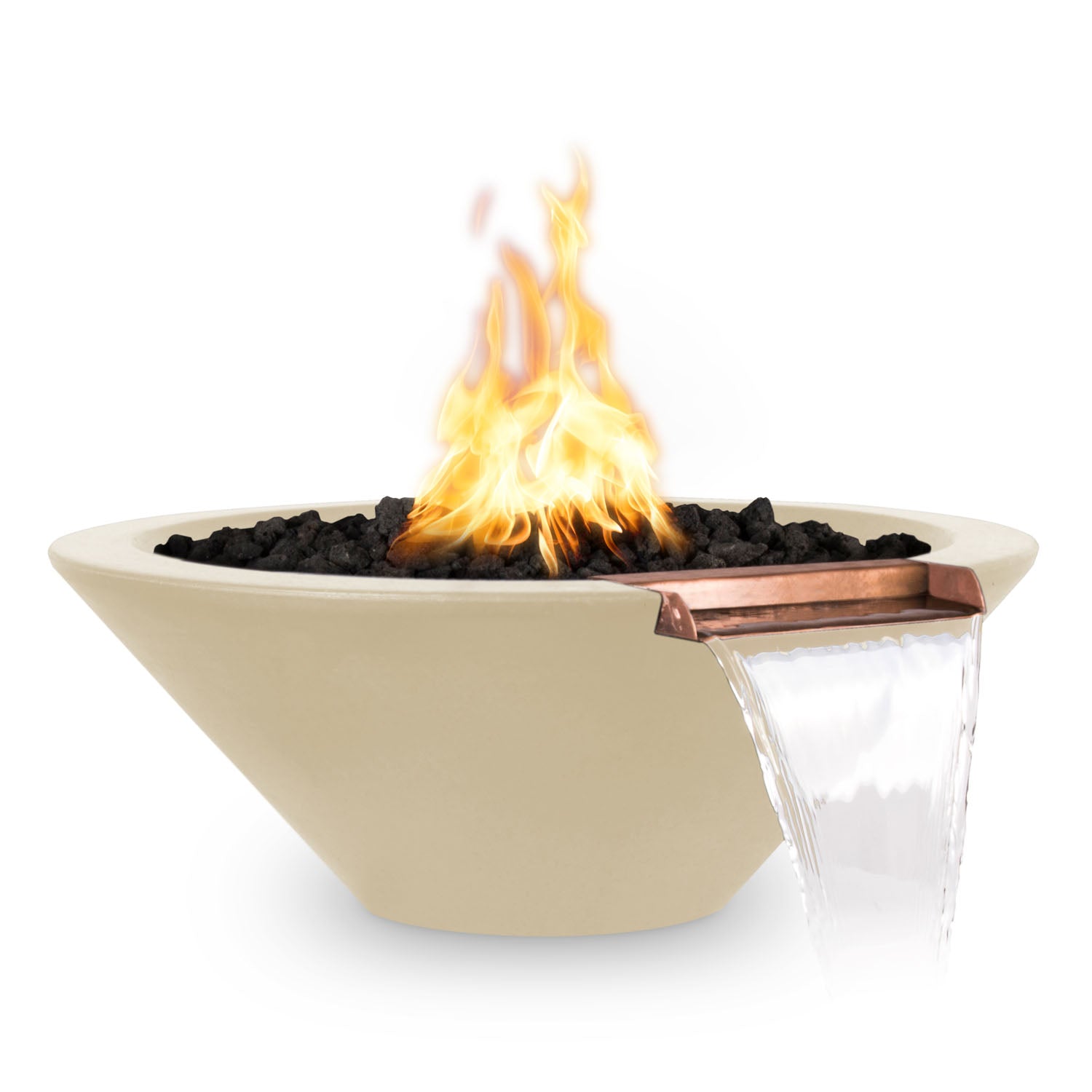 Cazo Fire & Water Bowl - GFRC Concrete - 24"